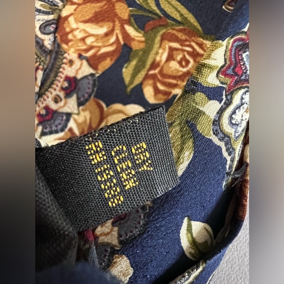 Vintage Karl Men’s Lagerfeld Floral‎ Silk Tie - Picture 3 of 7
